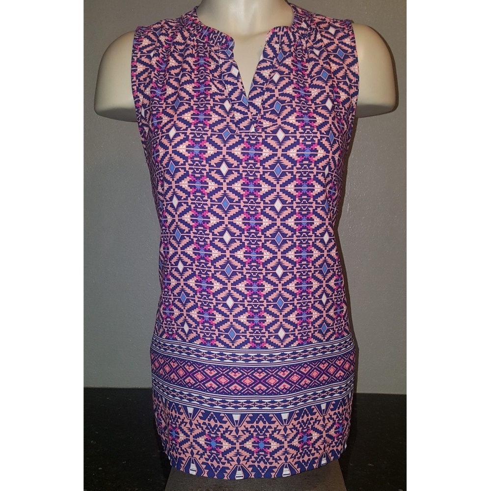 Alice Blue multi color tribal shirt